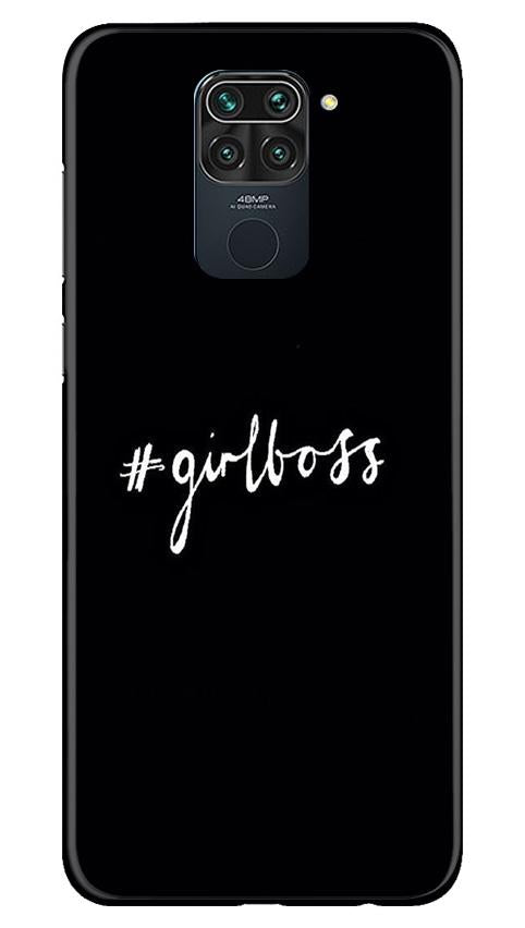 #GirlBoss Mobile Back Case for Redmi Note 9 (Design - 266) #GirlBoss Case for Redmi Note 9 (Design No. 266)