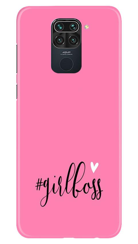 Girl Boss Pink Mobile Back Case for Redmi Note 9 (Design - 269) Girl Boss Pink Case for Redmi Note 9 (Design No. 269)