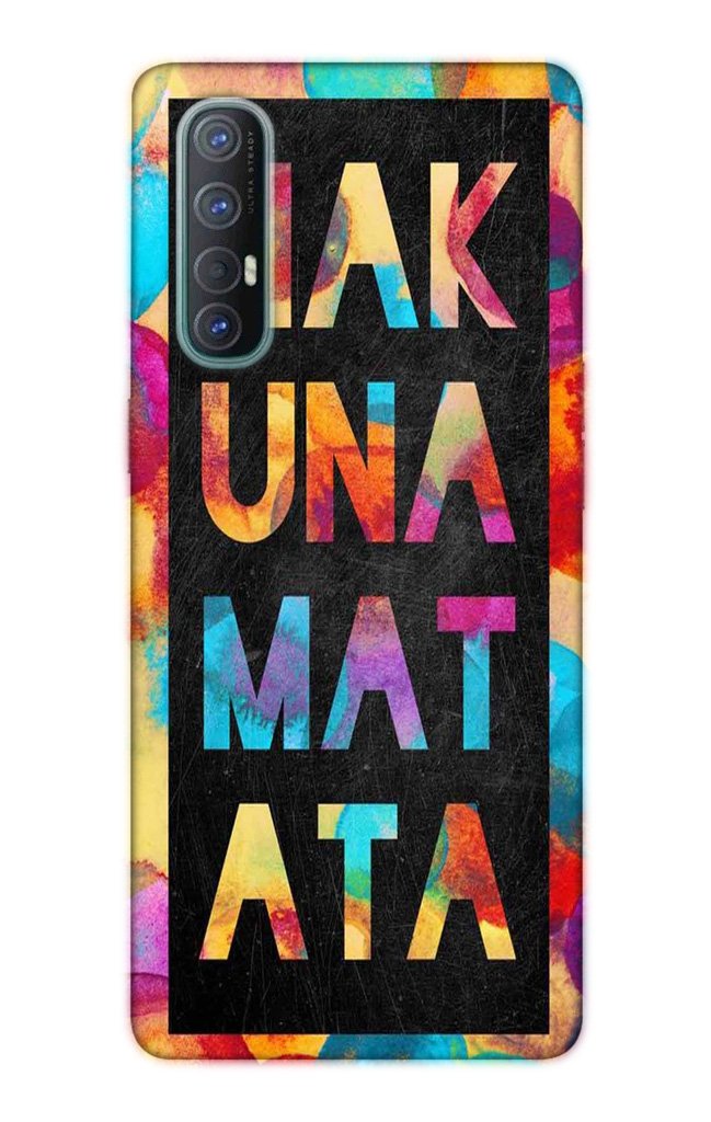 Hakuna Matata Mobile Back Case for Oppo Reno3 Pro (Design - 323) Hakuna Matata Mobile Back Case for Oppo Reno3 Pro (Design - 323)