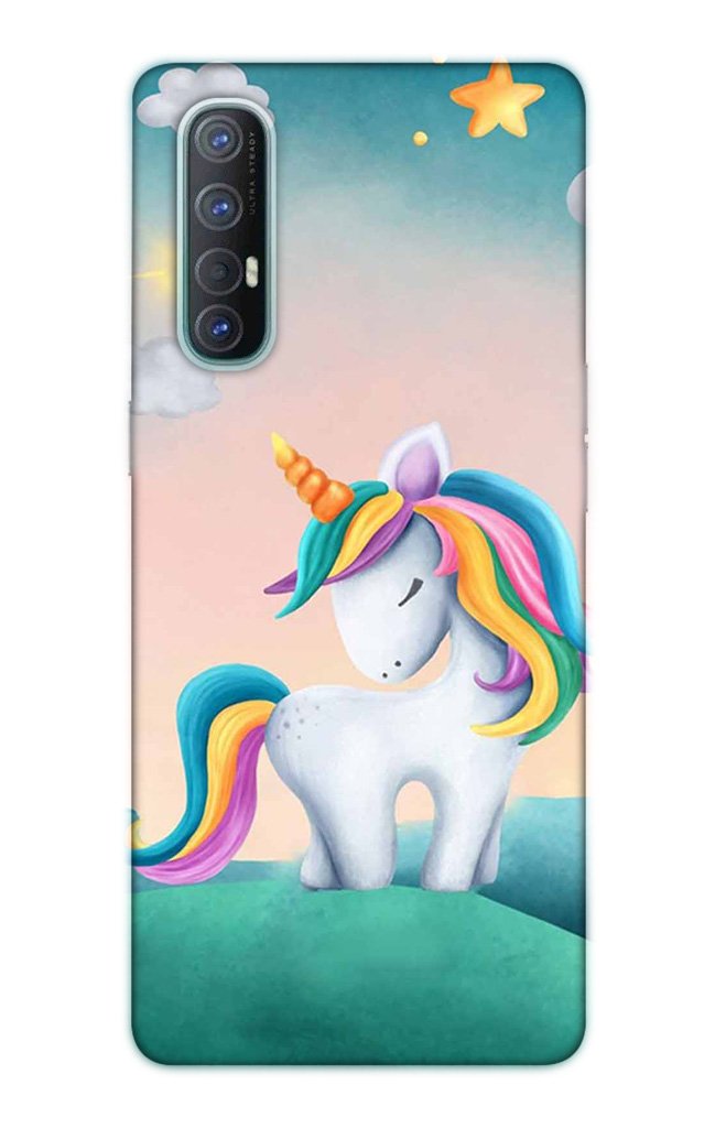 Unicorn Mobile Back Case for Oppo Reno3 Pro (Design - 366) Unicorn Mobile Back Case for Oppo Reno3 Pro (Design - 366)
