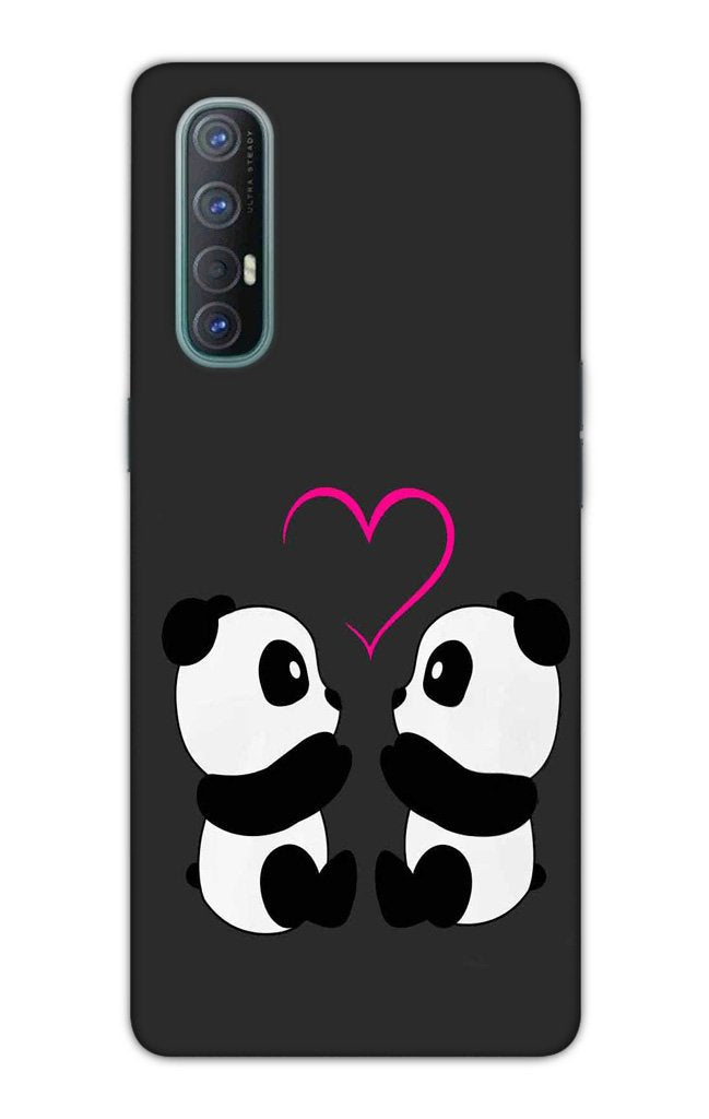 Panda Love Mobile Back Case for Oppo Reno3 Pro (Design - 398) Panda Love Mobile Back Case for Oppo Reno3 Pro (Design - 398)