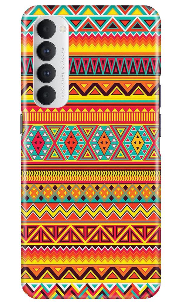 Zigzag line pattern Mobile Back Case for Oppo Reno4 Pro (Design - 4) Zigzag line pattern Case for Oppo Reno4 Pro