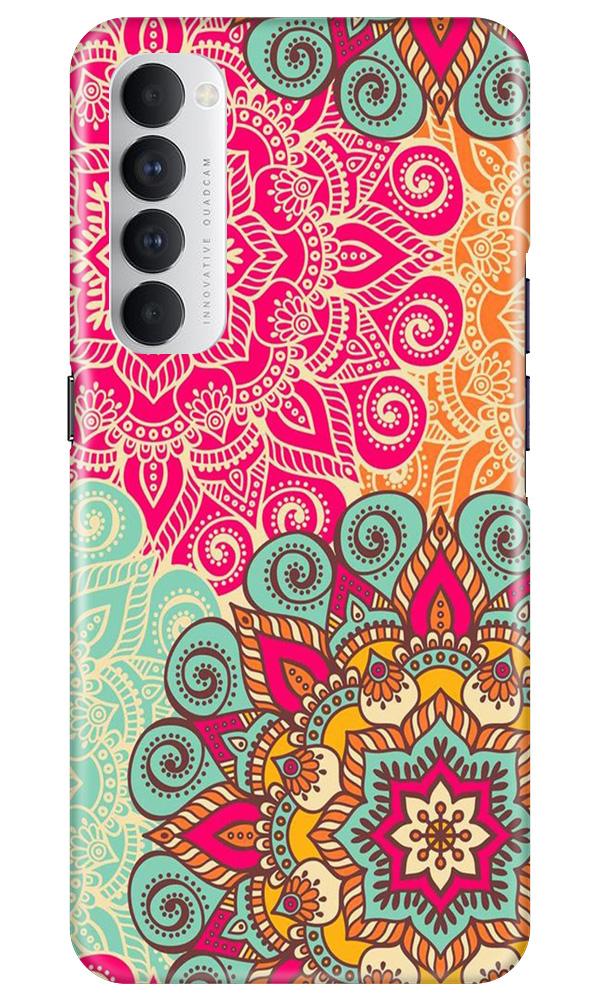 Rangoli art Mobile Back Case for Oppo Reno4 Pro (Design - 6) Rangoli art Case for Oppo Reno4 Pro