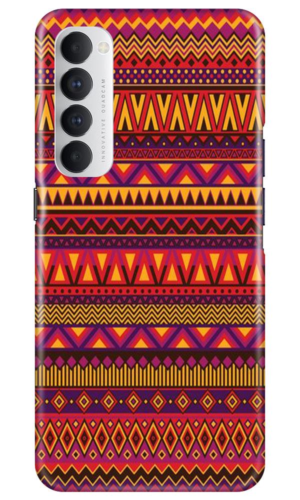 Zigzag line pattern2 Mobile Back Case for Oppo Reno4 Pro (Design - 10) Zigzag line pattern2 Case for Oppo Reno4 Pro