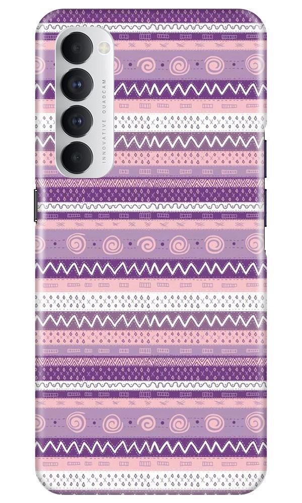 Zigzag line pattern3 Mobile Back Case for Oppo Reno4 Pro (Design - 11) Zigzag line pattern3 Case for Oppo Reno4 Pro
