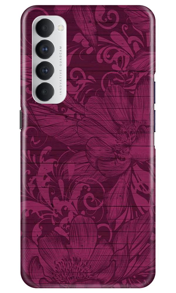 Purple Backround Mobile Back Case for Oppo Reno4 Pro (Design - 22) Purple Backround Case for Oppo Reno4 Pro