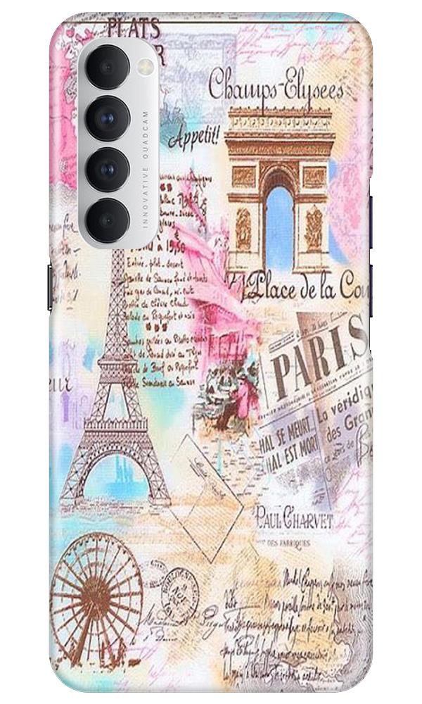 Paris Eiftel Tower Mobile Back Case for Oppo Reno4 Pro (Design - 54) Paris Eiftel Tower Case for Oppo Reno4 Pro