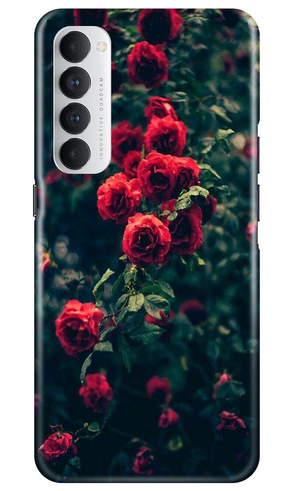 Red Rose Mobile Back Case for Oppo Reno4 Pro (Design - 66) Red Rose Case for Oppo Reno4 Pro