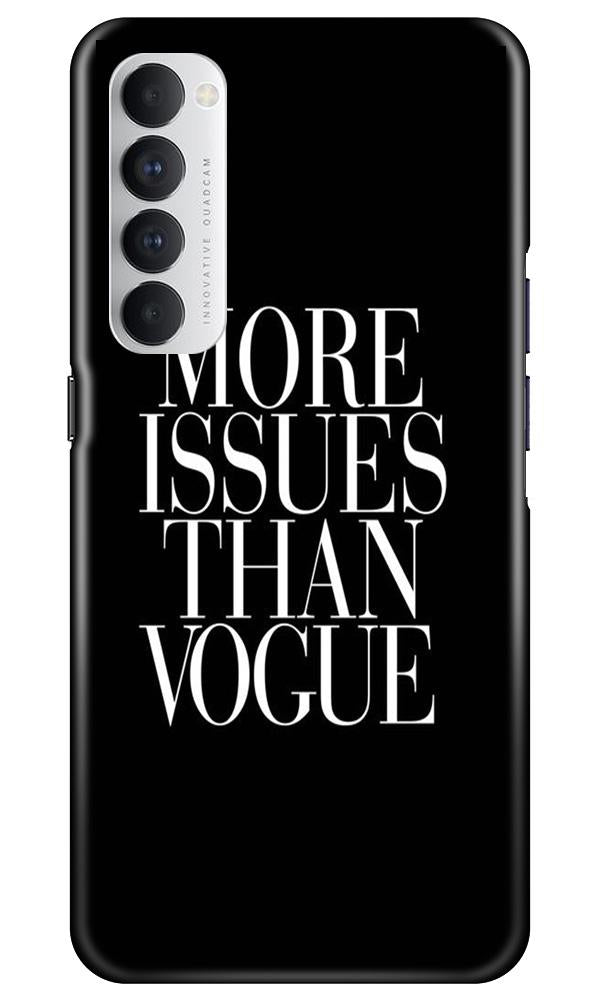 More Issues than Vague Mobile Back Case for Oppo Reno4 Pro (Design - 74) More Issues than Vague Case for Oppo Reno4 Pro