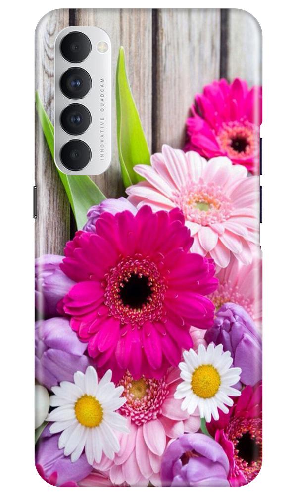 Coloful Daisy2 Mobile Back Case for Oppo Reno4 Pro (Design - 76) Coloful Daisy2 Case for Oppo Reno4 Pro