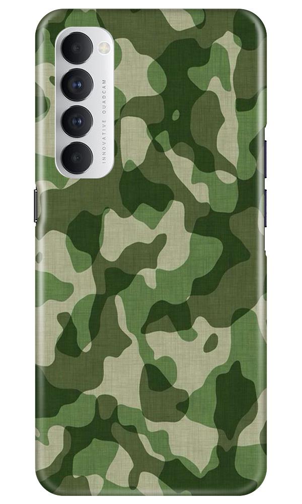 Army Camouflage Mobile Back Case for Oppo Reno4 Pro (Design - 106) Army Camouflage Case for Oppo Reno4 Pro (Design - 106)