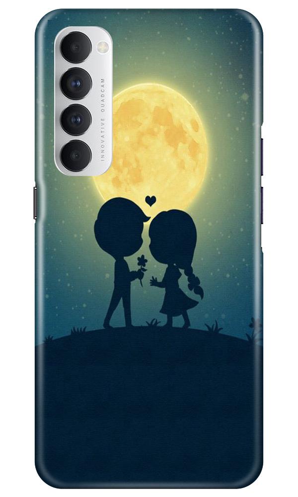 Love Couple Mobile Back Case for Oppo Reno4 Pro (Design - 109) Love Couple Case for Oppo Reno4 Pro (Design - 109)