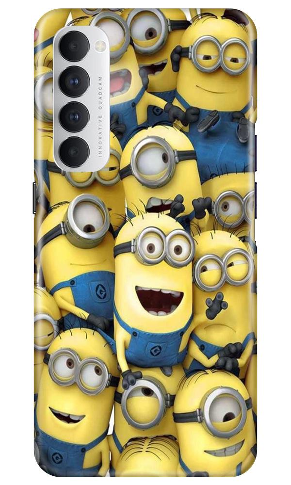 Minions Mobile Back Case for Oppo Reno4 Pro (Design - 127) Minions Case for Oppo Reno4 Pro (Design - 127)