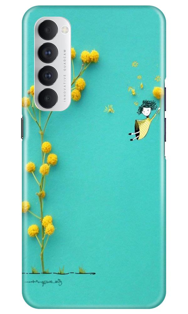 Flowers Girl Mobile Back Case for Oppo Reno4 Pro (Design - 216) Flowers Girl Case for Oppo Reno4 Pro (Design No. 216)