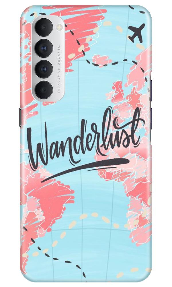 Wonderlust Travel Mobile Back Case for Oppo Reno4 Pro (Design - 223) Wonderlust Travel Case for Oppo Reno4 Pro (Design No. 223)