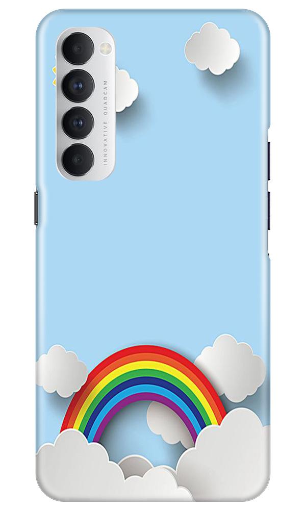 Rainbow Mobile Back Case for Oppo Reno4 Pro (Design - 225) Rainbow Case for Oppo Reno4 Pro (Design No. 225)