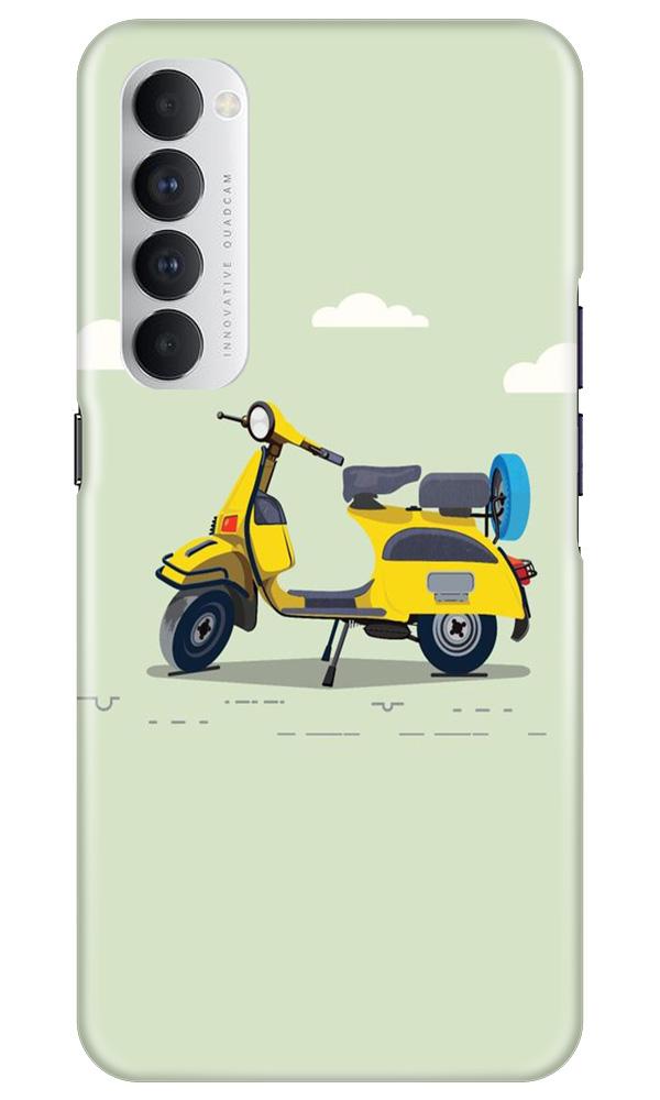 Vintage Scooter Mobile Back Case for Oppo Reno4 Pro (Design - 260) Vintage Scooter Case for Oppo Reno4 Pro (Design No. 260)