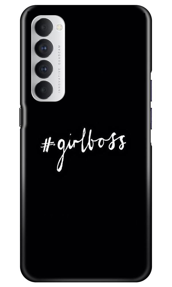#GirlBoss Mobile Back Case for Oppo Reno4 Pro (Design - 266) #GirlBoss Case for Oppo Reno4 Pro (Design No. 266)