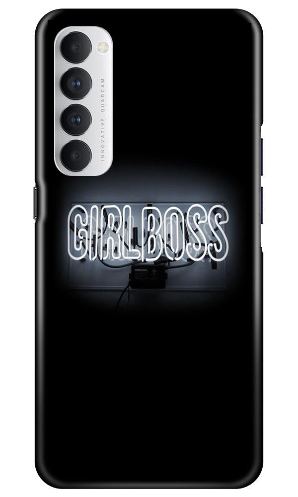 Girl Boss Black Mobile Back Case for Oppo Reno4 Pro (Design - 268) Girl Boss Black Case for Oppo Reno4 Pro (Design No. 268)