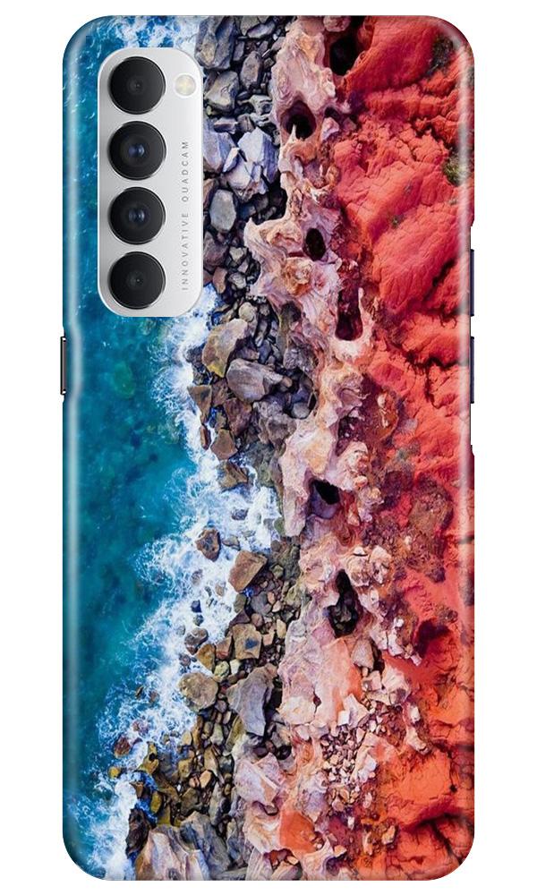 Sea Shore Mobile Back Case for Oppo Reno4 Pro (Design - 273) Sea Shore Case for Oppo Reno4 Pro (Design No. 273)