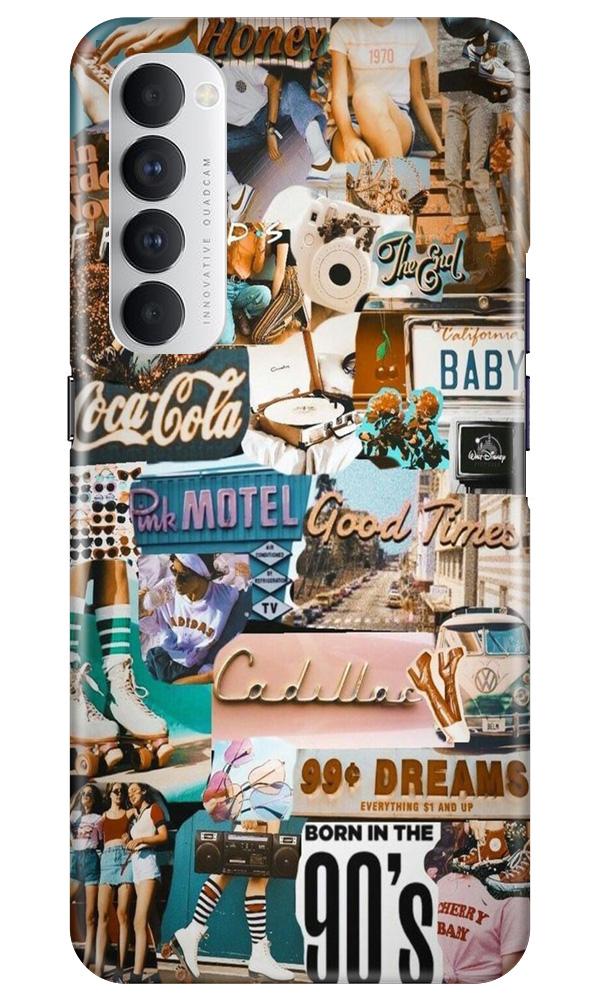 Vintage Design Mobile Back Case for Oppo Reno4 Pro (Design - 284) Vintage Design Case for Oppo Reno4 Pro (Design No. 284)