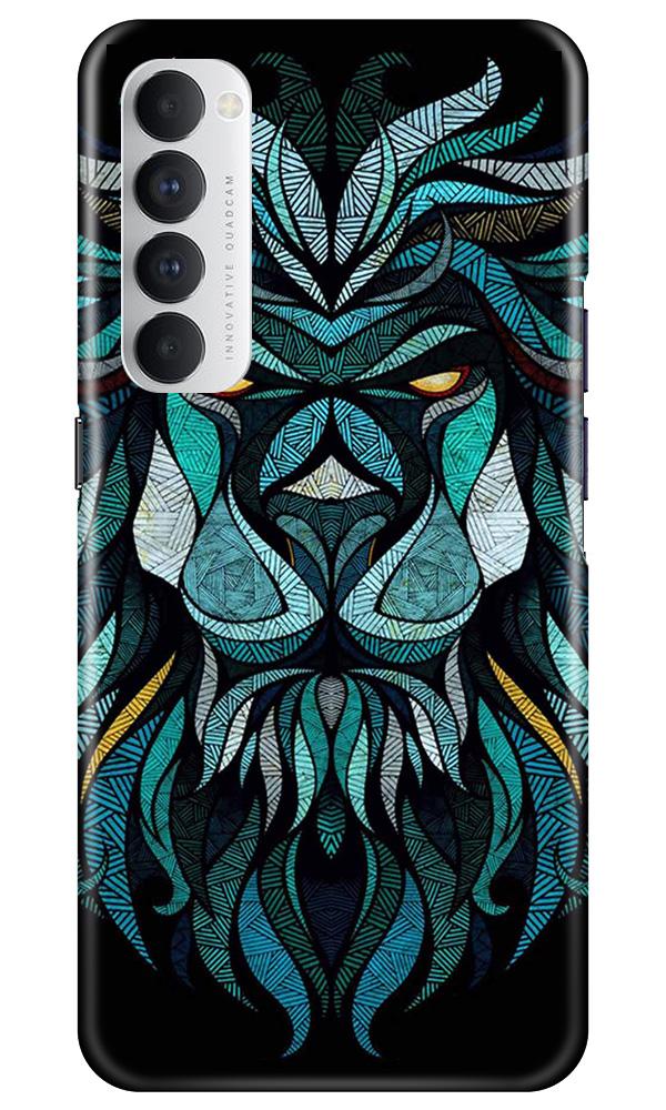 Lion Mobile Back Case for Oppo Reno4 Pro (Design - 314) Lion Mobile Back Case for Oppo Reno4 Pro (Design - 314)