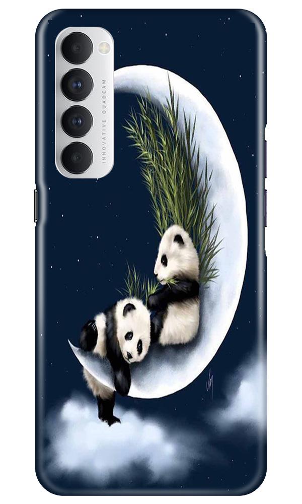 Panda Moon Mobile Back Case for Oppo Reno4 Pro (Design - 318) Panda Moon Mobile Back Case for Oppo Reno4 Pro (Design - 318)