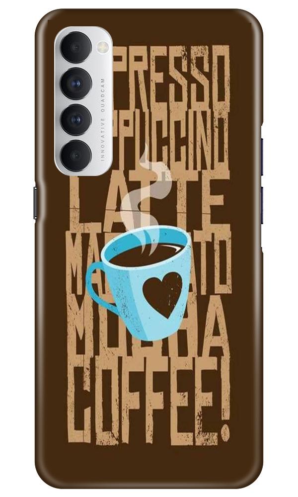 Love Coffee Mobile Back Case for Oppo Reno4 Pro (Design - 351) Love Coffee Mobile Back Case for Oppo Reno4 Pro (Design - 351)