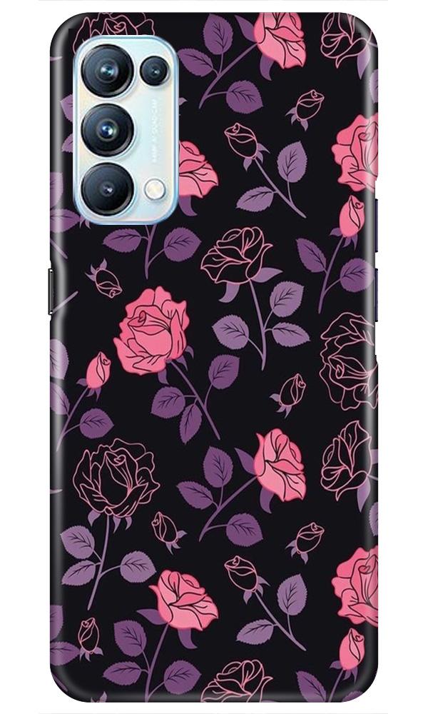 Rose Pattern Mobile Back Case for Oppo Reno5 Pro (Design - 2) Rose Pattern Case for Oppo Reno5 Pro