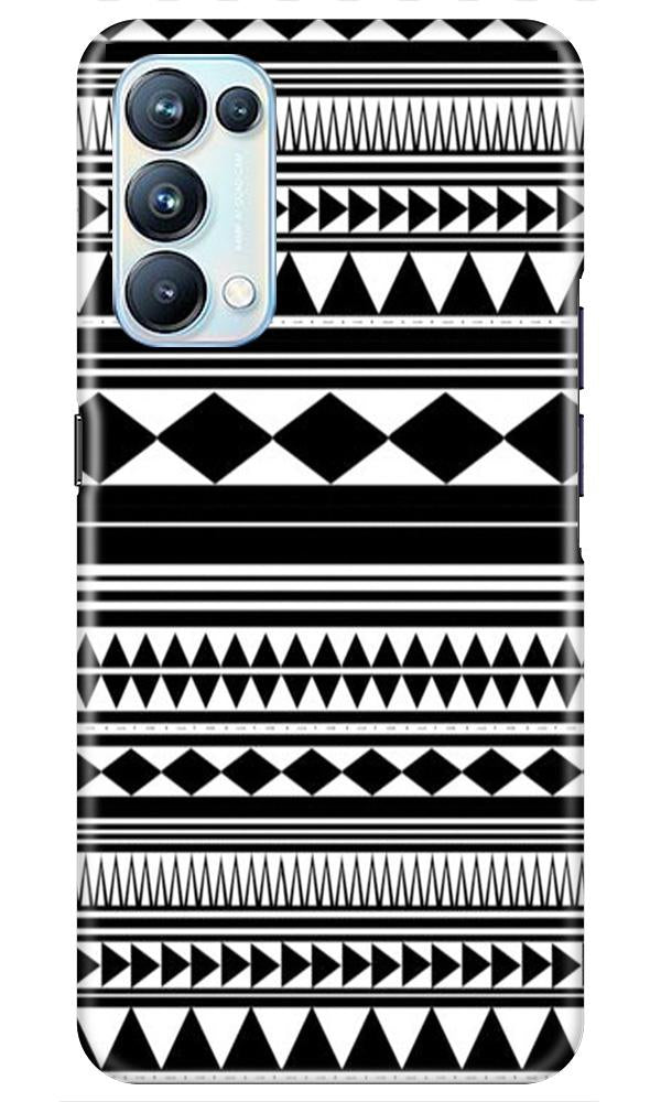 Black white Pattern Mobile Back Case for Oppo Reno5 Pro (Design - 5) Black white Pattern Case for Oppo Reno5 Pro