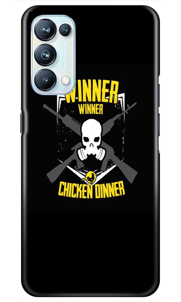 Winner Winner Chicken Dinner Mobile Back Case for Oppo Reno5 Pro (Design - 178) Winner Winner Chicken Dinner Case for Oppo Reno5 Pro (Design - 178)
