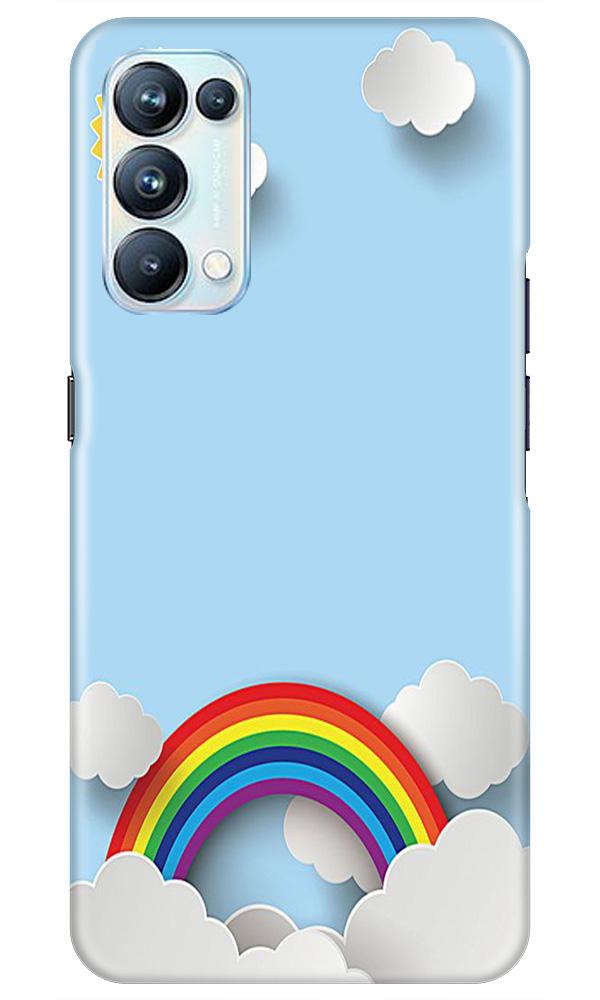 Rainbow Mobile Back Case for Oppo Reno5 Pro (Design - 225) Rainbow Case for Oppo Reno5 Pro (Design No. 225)
