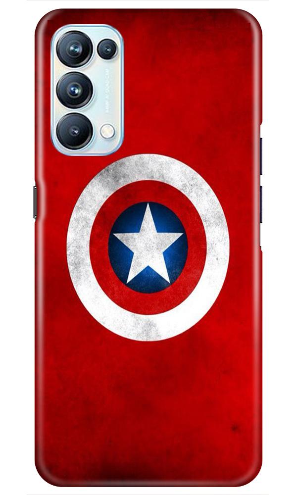 Captain America Mobile Back Case for Oppo Reno5 Pro (Design - 249) Captain America Case for Oppo Reno5 Pro (Design No. 249)