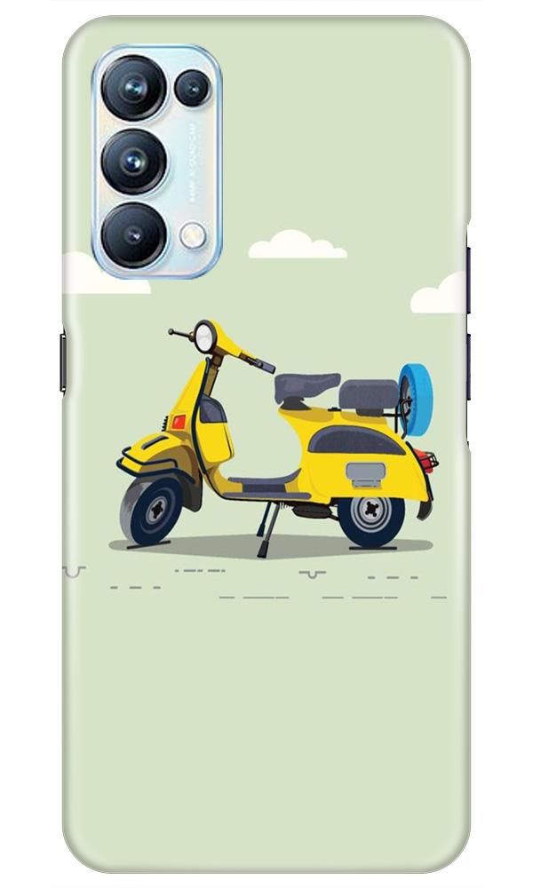Vintage Scooter Mobile Back Case for Oppo Reno5 Pro (Design - 260) Vintage Scooter Case for Oppo Reno5 Pro (Design No. 260)