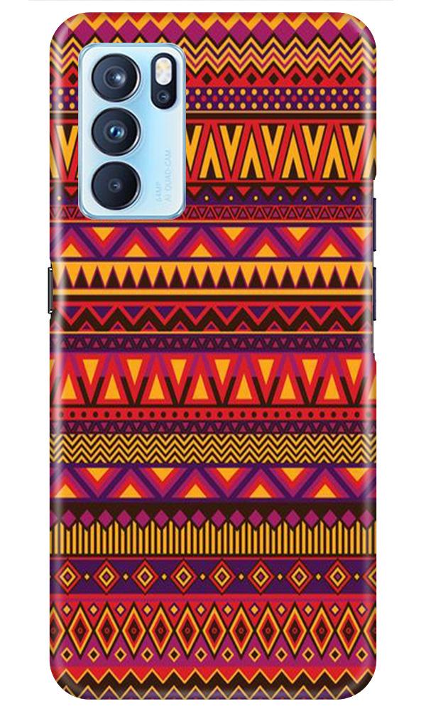 Zigzag line pattern2 Mobile Back Case for Oppo Reno6 5G (Design - 10) Zigzag line pattern2 Case for Oppo Reno6 5G