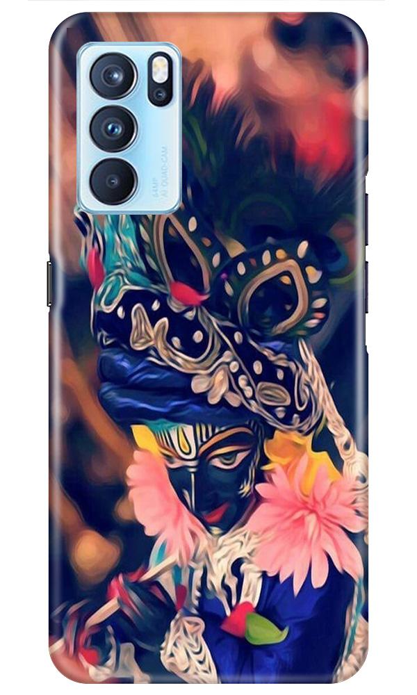 Lord Krishna Mobile Back Case for Oppo Reno6 5G (Design - 16) Lord Krishna Case for Oppo Reno6 5G