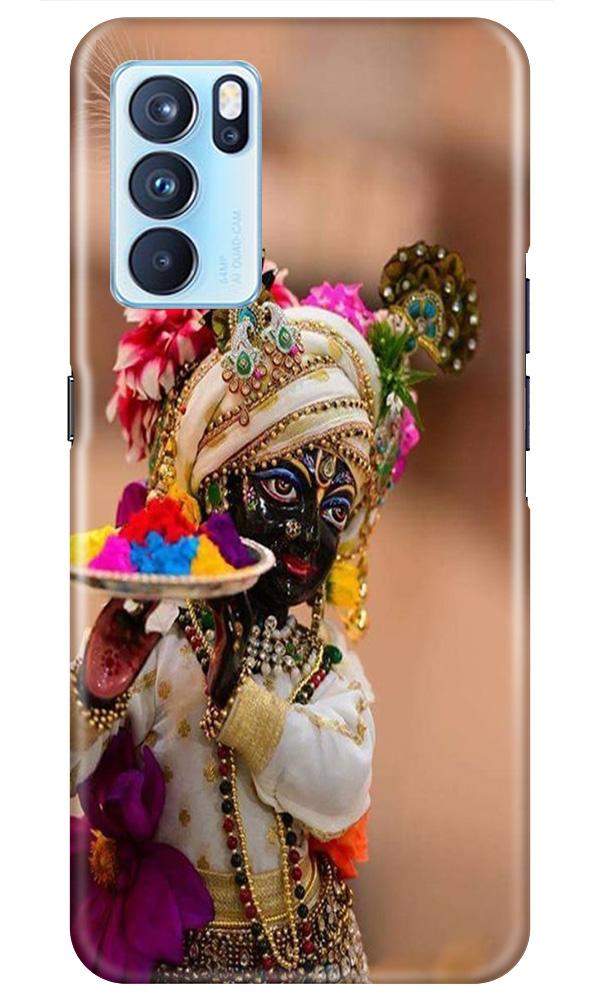 Lord Krishna2 Mobile Back Case for Oppo Reno6 5G (Design - 17) Lord Krishna2 Case for Oppo Reno6 5G