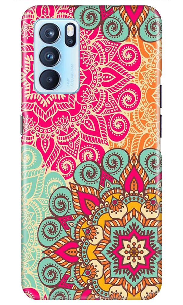 Rangoli art2 Mobile Back Case for Oppo Reno6 5G (Design - 29) Rangoli art2 Case for Oppo Reno6 5G