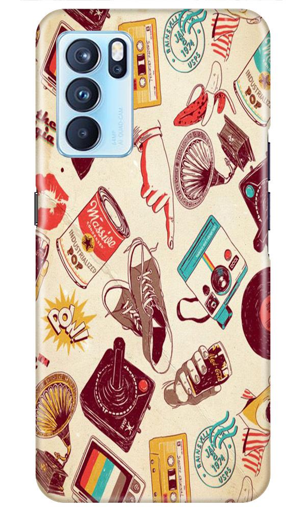 Vintage Mobile Back Case for Oppo Reno6 5G (Design - 35) Vintage Case for Oppo Reno6 5G