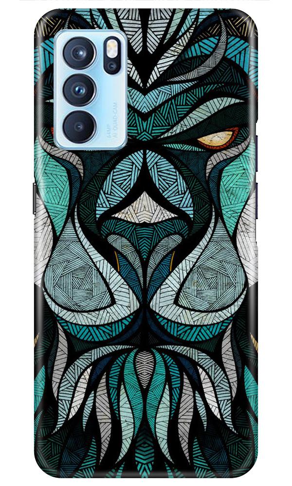 Lion Mobile Back Case for Oppo Reno6 5G (Design - 97) Lion Case for Oppo Reno6 5G