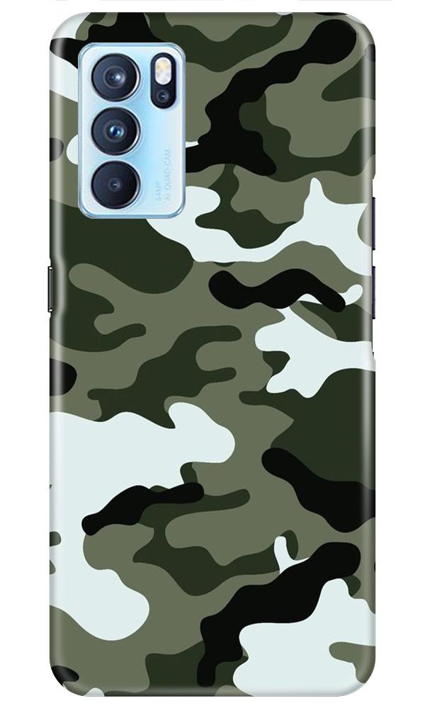 Army Camouflage Mobile Back Case for Oppo Reno6 5G (Design - 108) Army Camouflage Case for Oppo Reno6 5G (Design - 108)