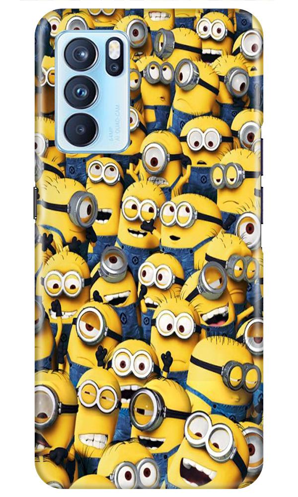 Minions Mobile Back Case for Oppo Reno6 Pro 5G (Design - 126) Minions Case for Oppo Reno6 Pro 5G (Design - 126)