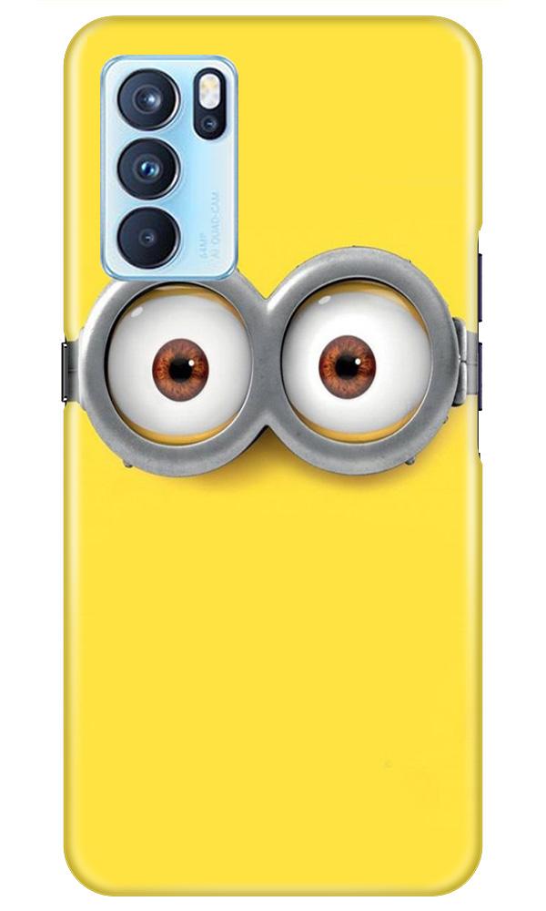 Minions Mobile Back Case for Oppo Reno6 Pro 5G (Design - 128) Minions Case for Oppo Reno6 Pro 5G (Design - 128)