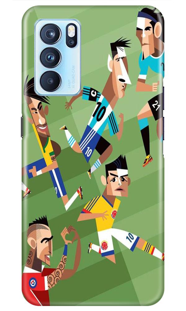 Football Mobile Back Case for Oppo Reno6 5G (Design - 166) Football Case for Oppo Reno6 5G (Design - 166)