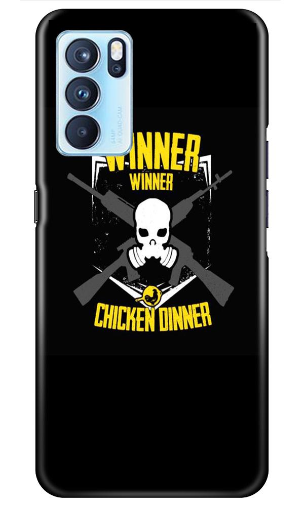 Winner Winner Chicken Dinner Mobile Back Case for Oppo Reno6 Pro 5G (Design - 178) Winner Winner Chicken Dinner Case for Oppo Reno6 Pro 5G (Design - 178)
