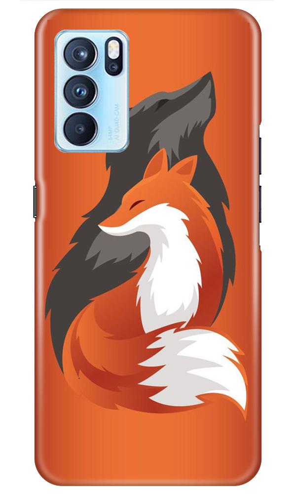Wolf Mobile Back Case for Oppo Reno6 5G (Design - 224) Wolf Case for Oppo Reno6 5G (Design No. 224)