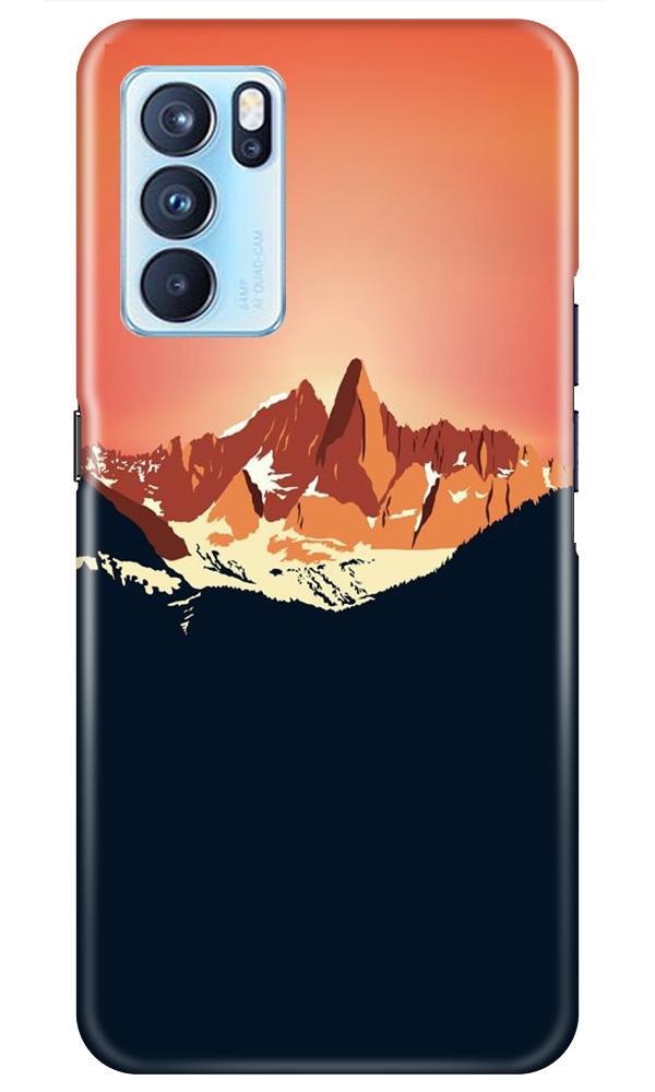 Mountains Mobile Back Case for Oppo Reno6 5G (Design - 227) Mountains Case for Oppo Reno6 5G (Design No. 227)