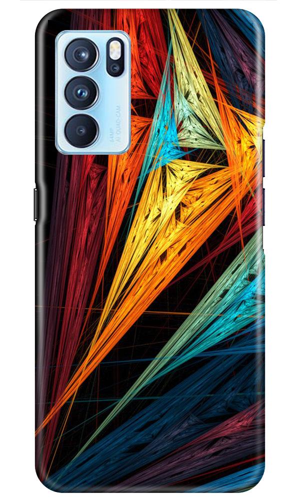 Modern Art Mobile Back Case for Oppo Reno6 5G (Design - 229) Modern Art Case for Oppo Reno6 5G (Design No. 229)