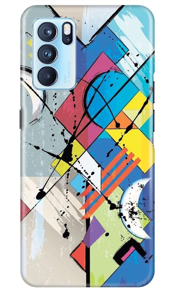 Modern Art Mobile Back Case for Oppo Reno6 Pro 5G (Design - 235) Modern Art Case for Oppo Reno6 Pro 5G (Design No. 235)