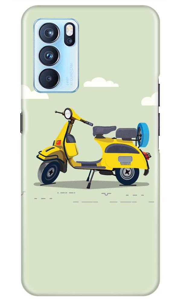 Vintage Scooter Mobile Back Case for Oppo Reno6 Pro 5G (Design - 260) Vintage Scooter Case for Oppo Reno6 Pro 5G (Design No. 260)